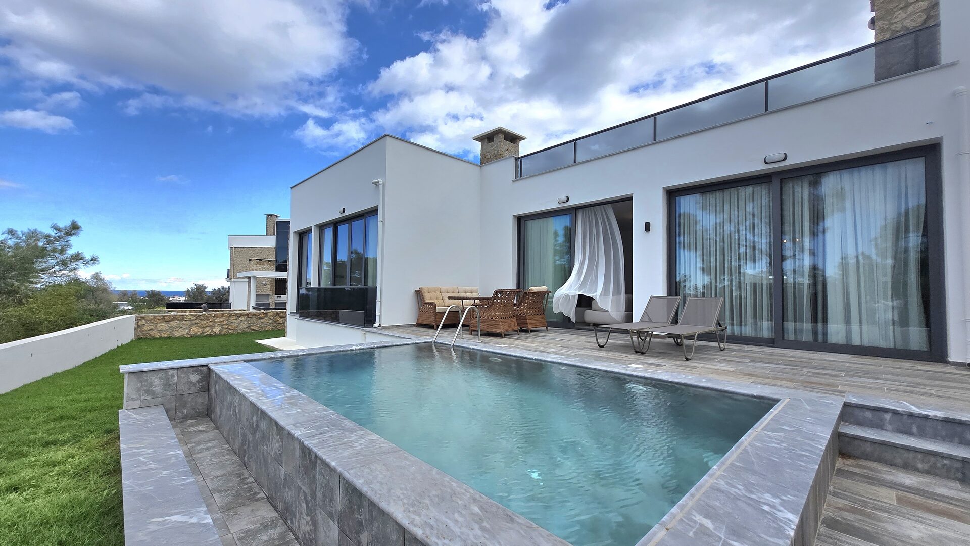 Brandneue Luxusvilla mit privatem Pool zu verkaufen in Esentepe – Kyrenia, Nordzypern