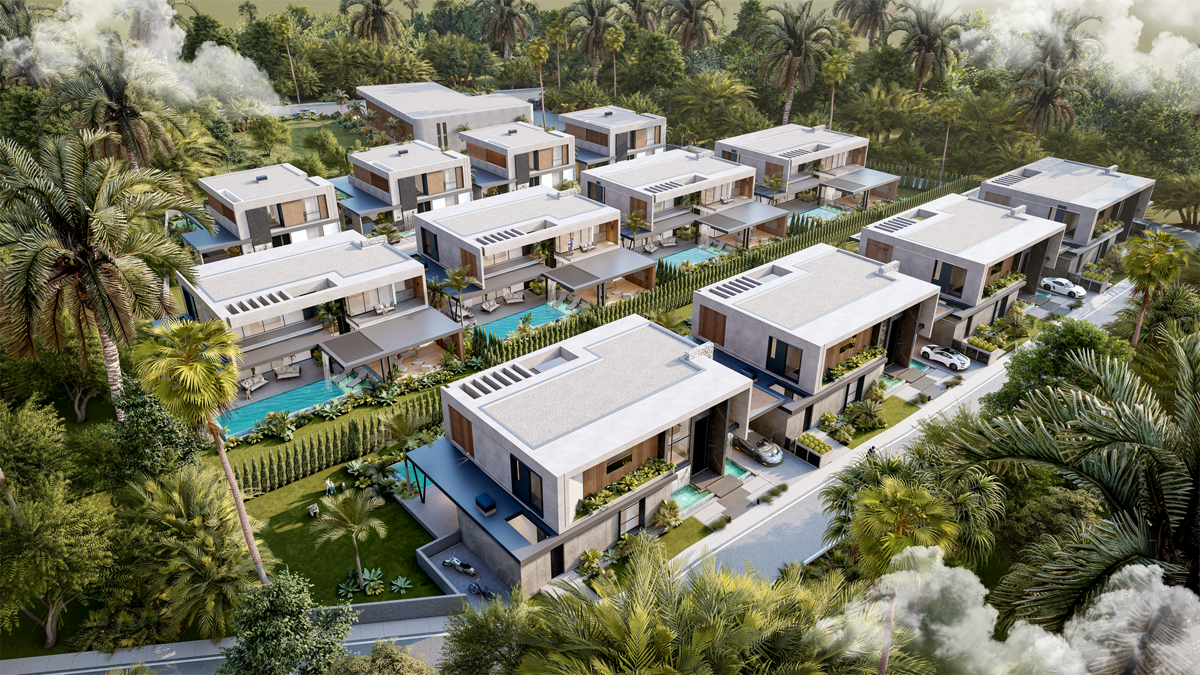 Luxuriöse, moderne 4+1-Villen zum Verkauf in Stadtnähe in Kyrenia, Ozanköy, Nordzypern