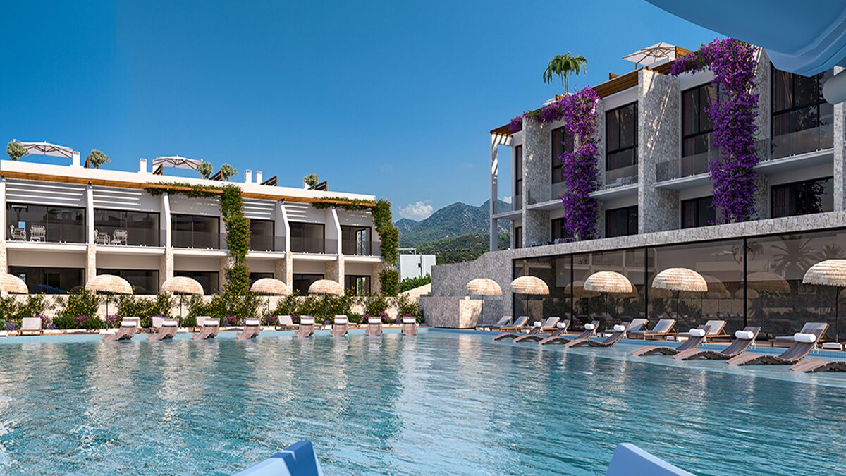 Apartments with breathtaking scenery in the coastal Esentepe area, North Cyprus
