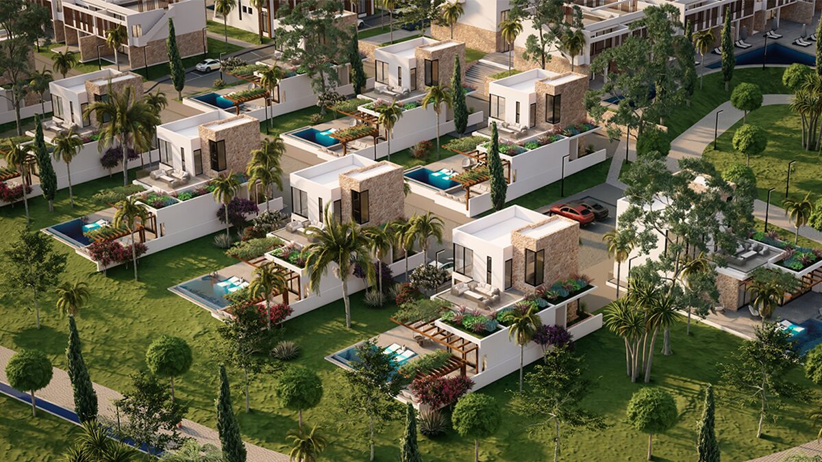 Seafront project with modern apartments and villas in Tatlısu, North Cyprus